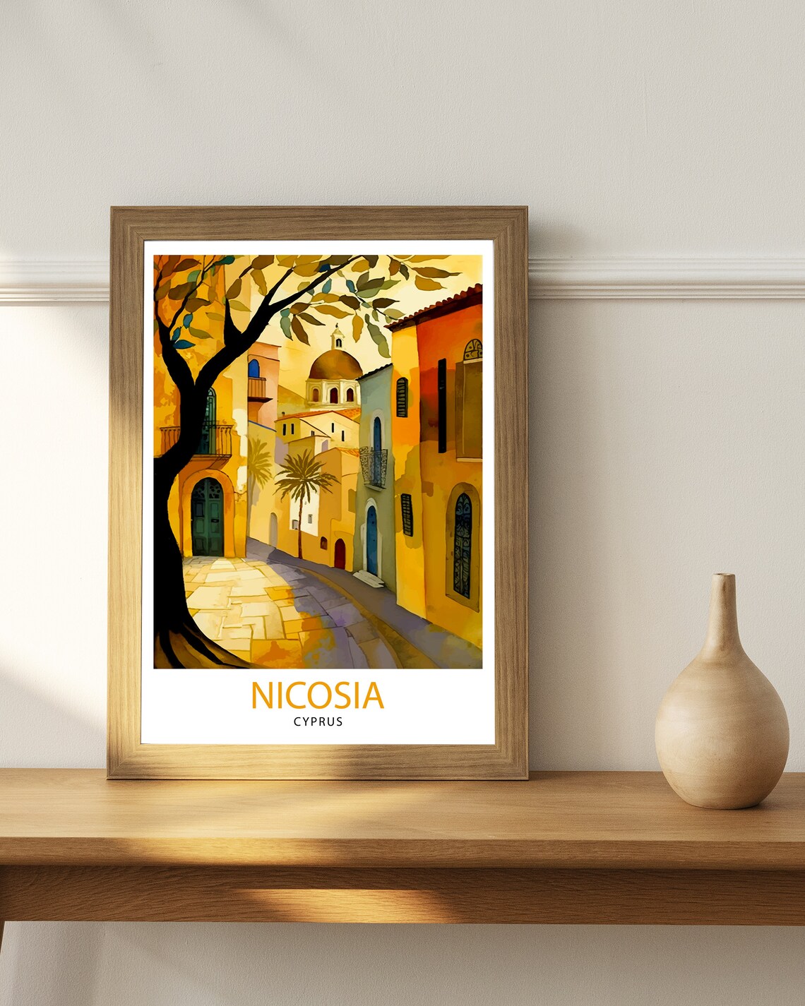 Nicosia Cyprus Travel Poster, Home Decor - Image 2