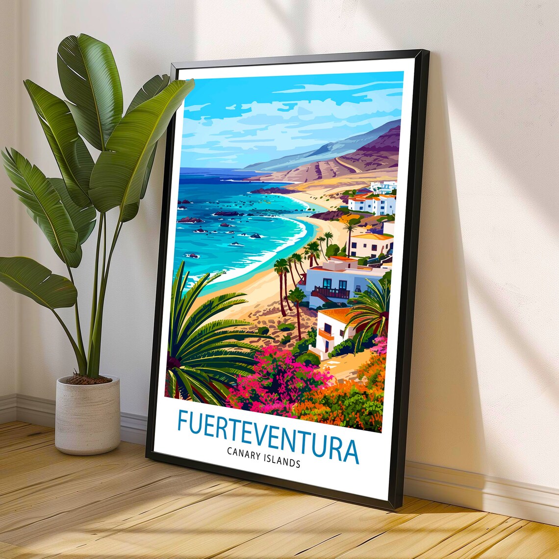Fuerteventura Travel Poster, Canary Islands Wall Decor - Image 3