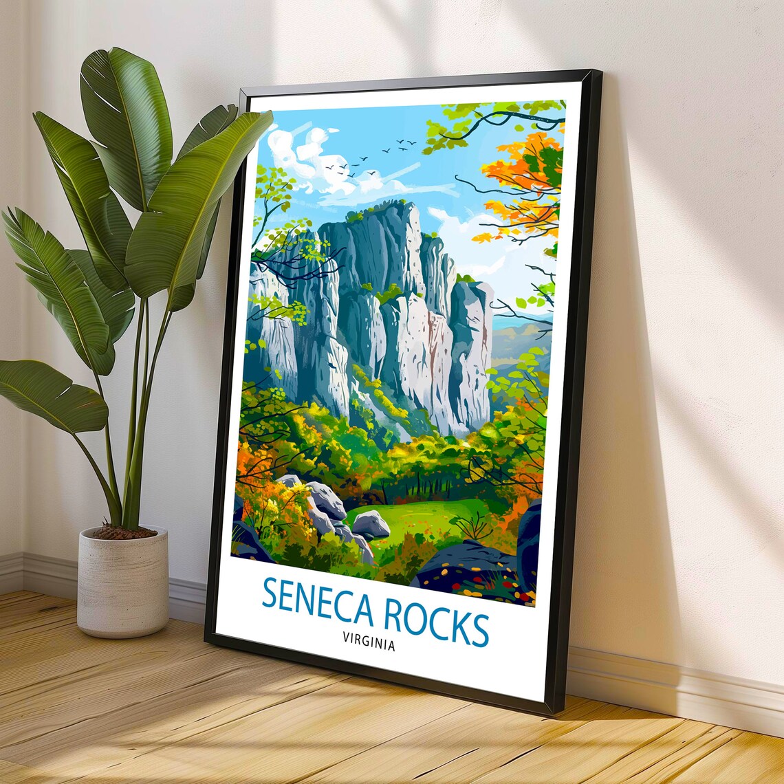 Seneca Rocks, West Virginia Travel Poster - Image 3