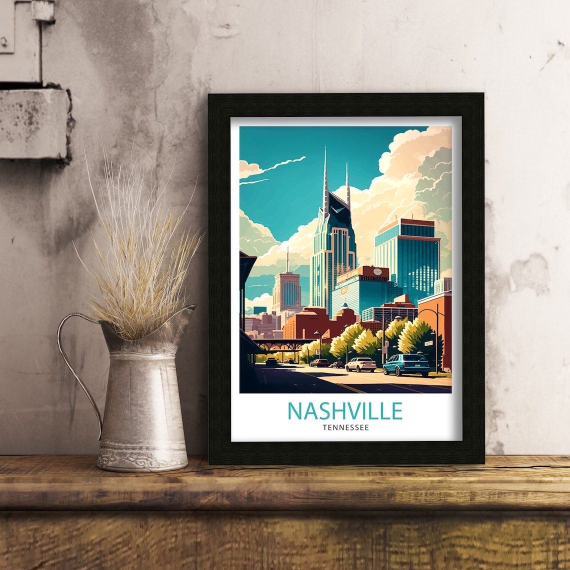 Nashville Travel Poster, Tennessee Travel Print - Image 3