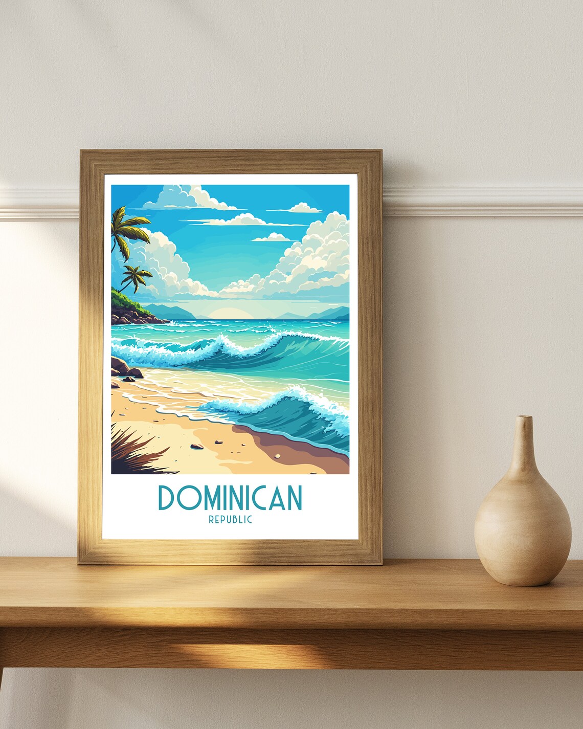 Dominican Travel Poster, Caribbean Art Print - Image 2