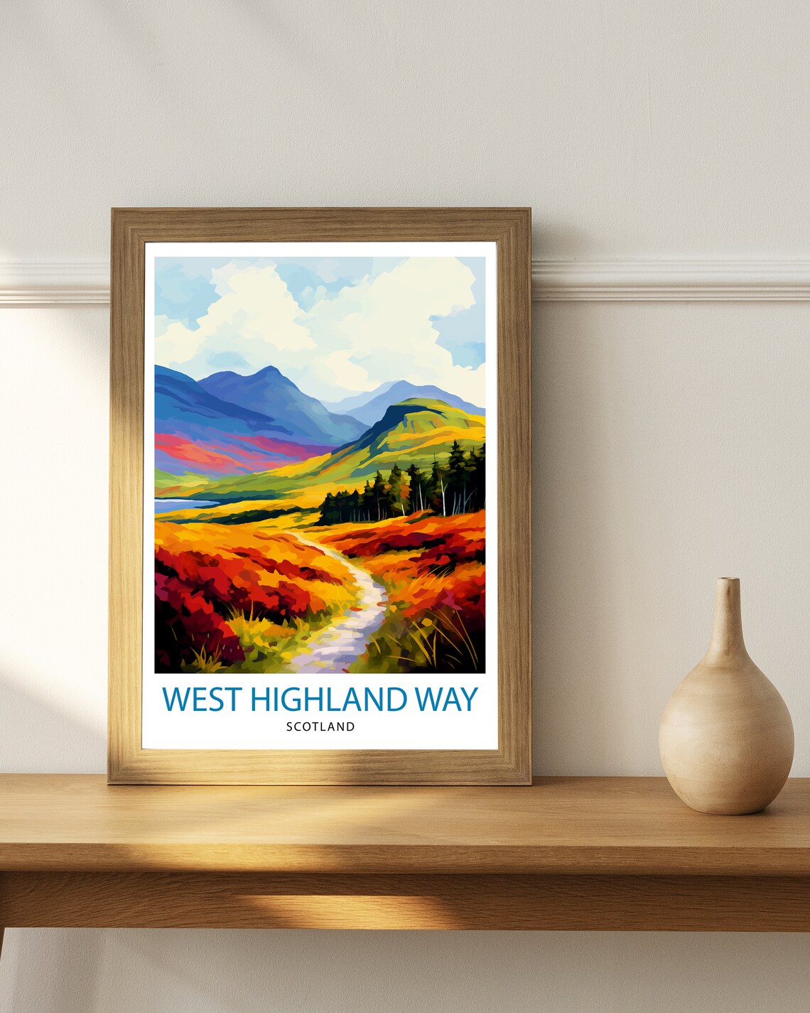 West Highland Way Scotland Art Print, Hiking Trail - Image 2