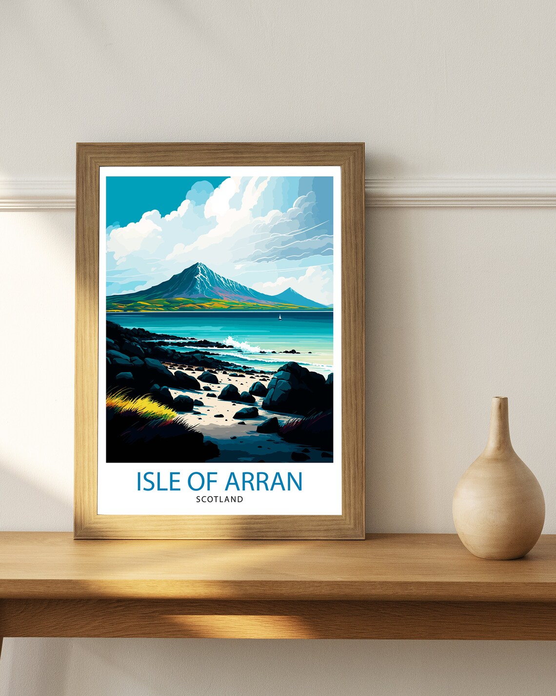 Isle Of Arran Scotland Travel Poster, Home Decor - Image 2