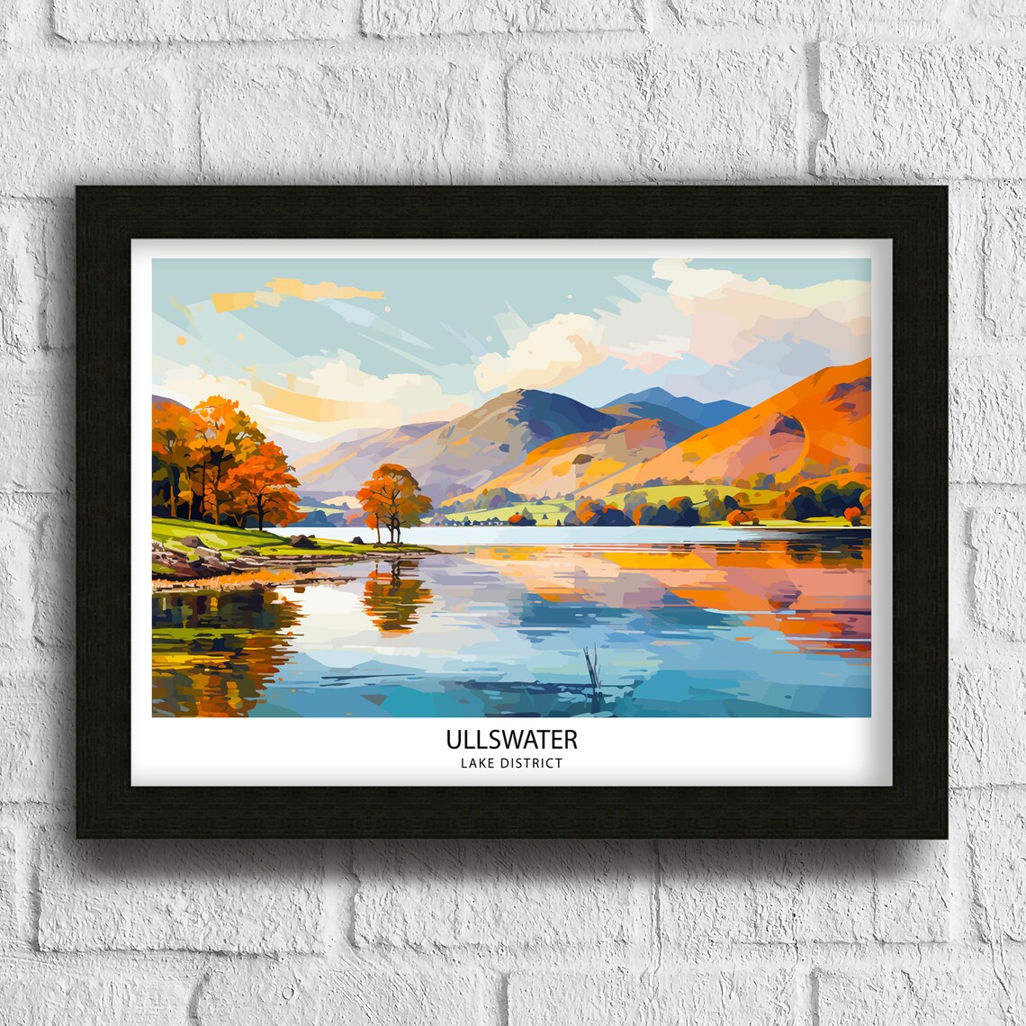 Ullswater Travel Poster, Lake District Wall Decor - Image 3