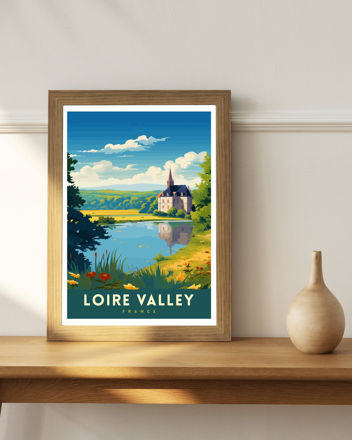 Loire Valley France Travel Print France Wall Decor Loire Valley Poster Chteaux De La Loire Prints France Art Print Loire Valley - Image 3
