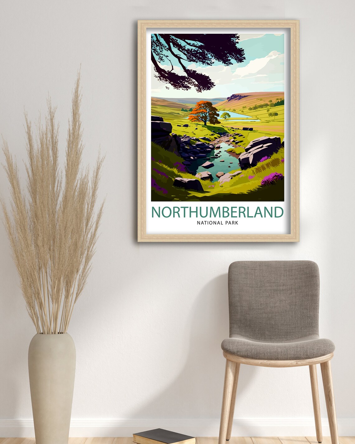 Northumberland National Park Travel Poster, Northumberland - Image 3