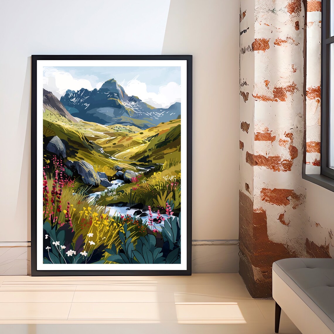 Snowdonia Wales Travel Poster, Home Decor