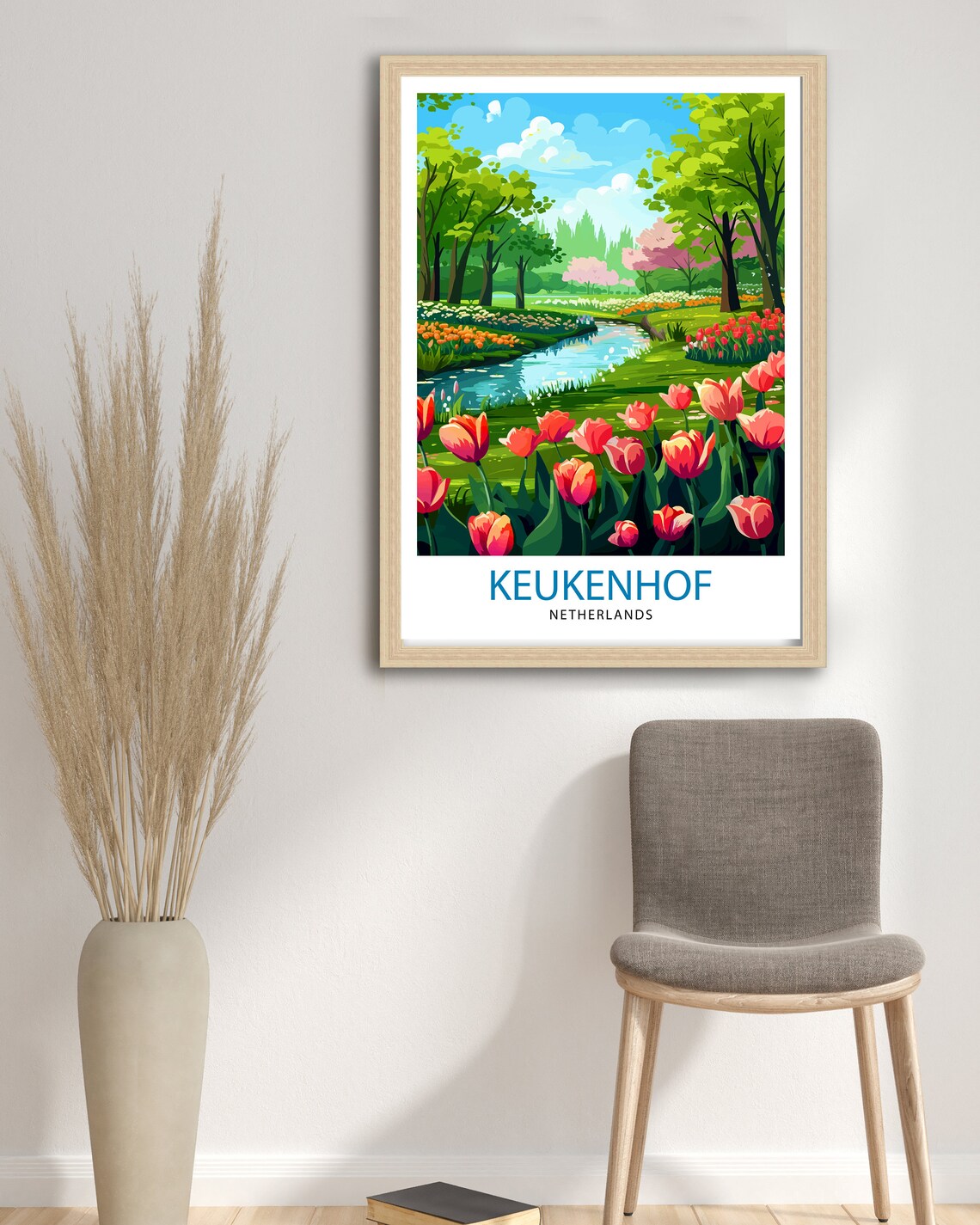 Keukenhof Gardens Travel Poster, Floral Wall Art - Image 2