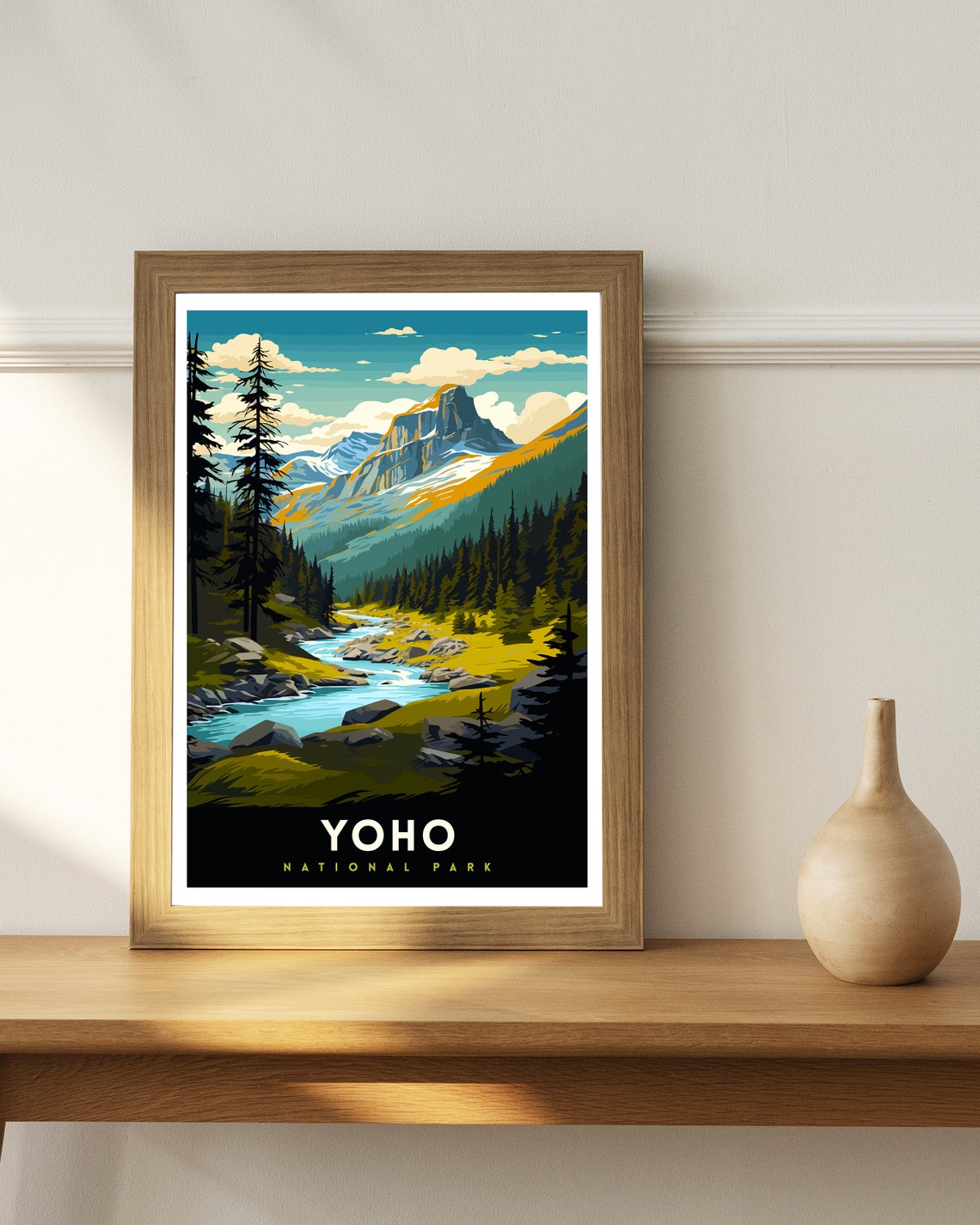 Yoho National Park Canadian Rockies Vintage Landscape Poster - Image 2