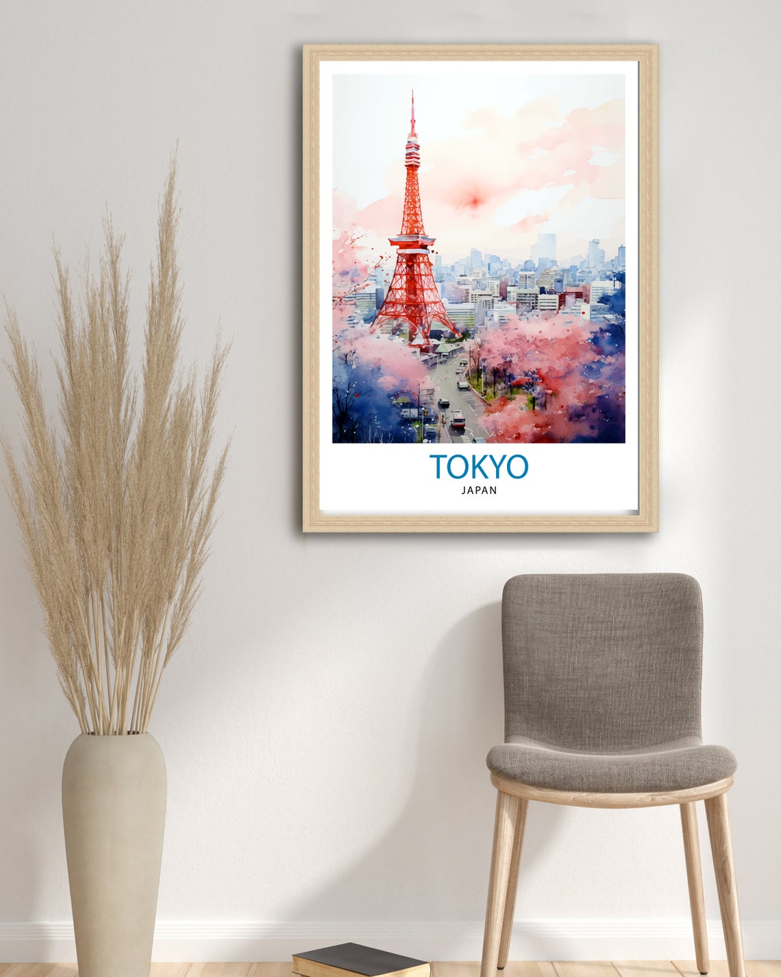 Tokyo Japan Travel Print Tokyo Wall Decor Tokyo Poster Japan Travel Prints Tokyo Art Print Tokyo Illustration Tokyo Wall Art - Image 2