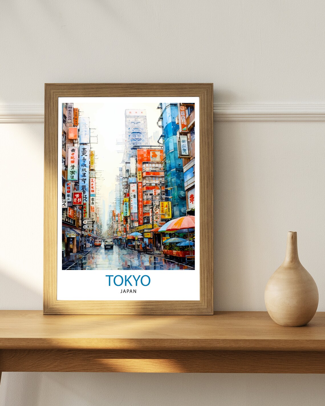 Tokyo Japan Travel Poster, Japan Wall Decor - Image 2