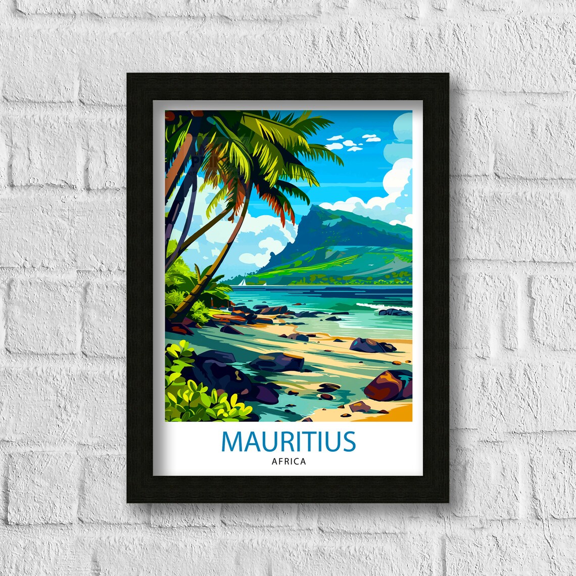 Mauritius Travel Poster, Island Wall Art Print - Image 3
