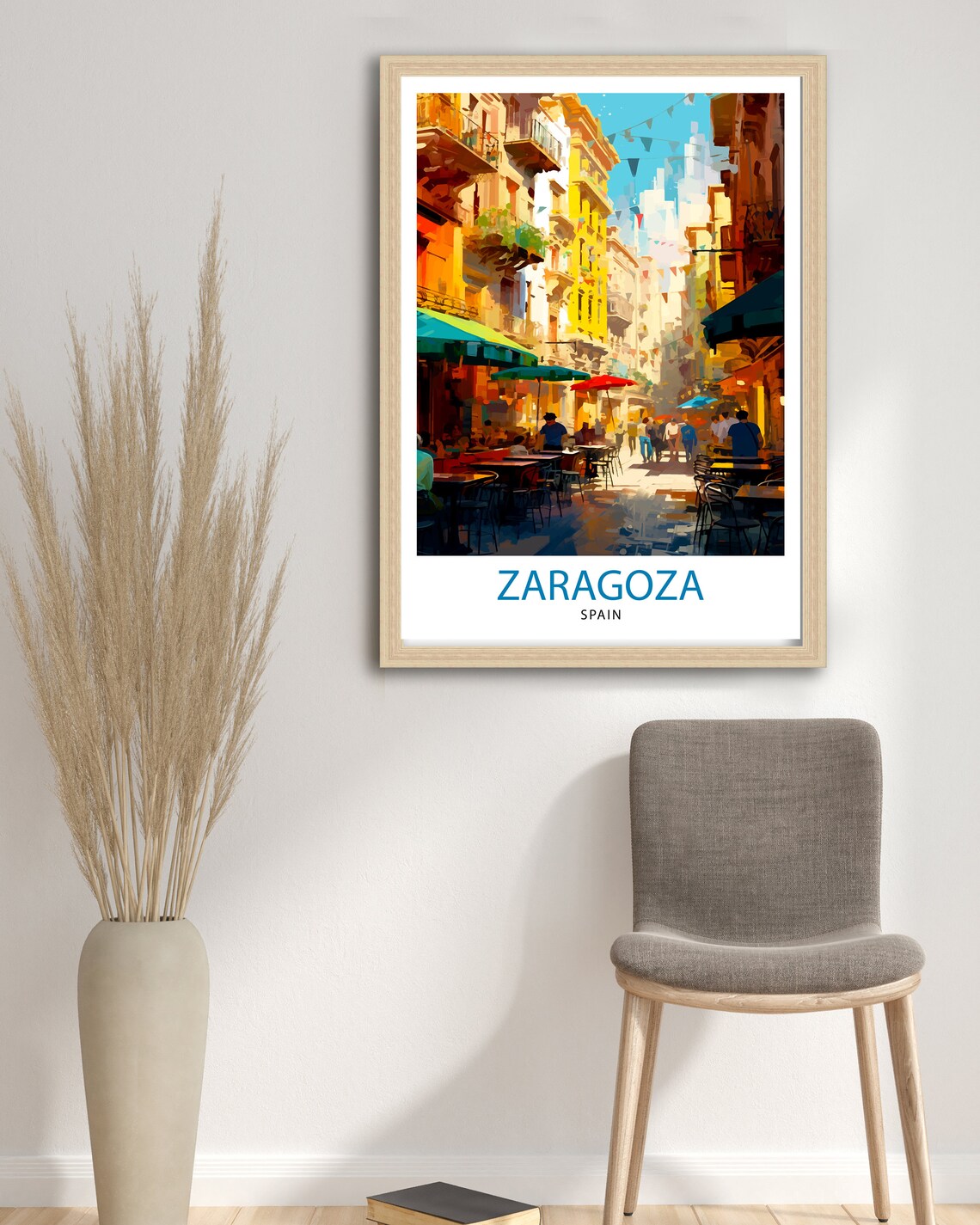 Zaragoza Spain Travel Poster, Europe Wall Decor - Image 3