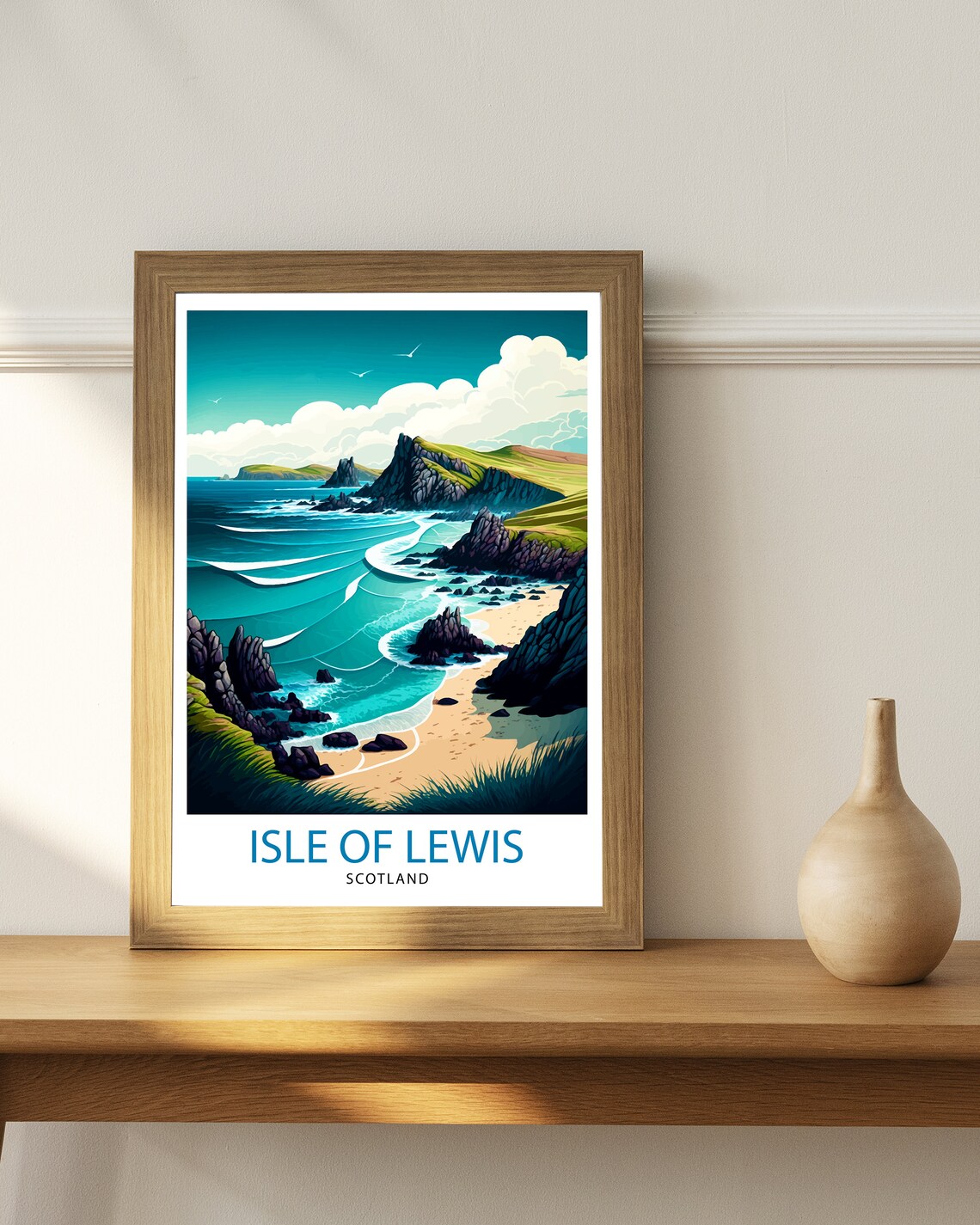 Isle Of Lewis Travel Poster, Lewis Home Decor - Image 2