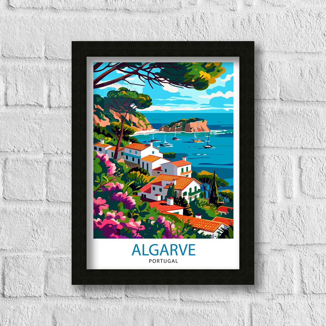 Algarve Portugal Travel Poster, European Wall Decor - Image 3