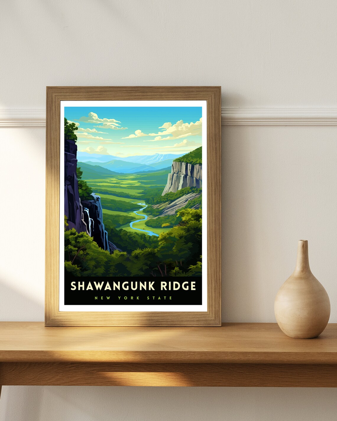 Shawangunk Ridge Travel Poster, New York Landscape - Image 2