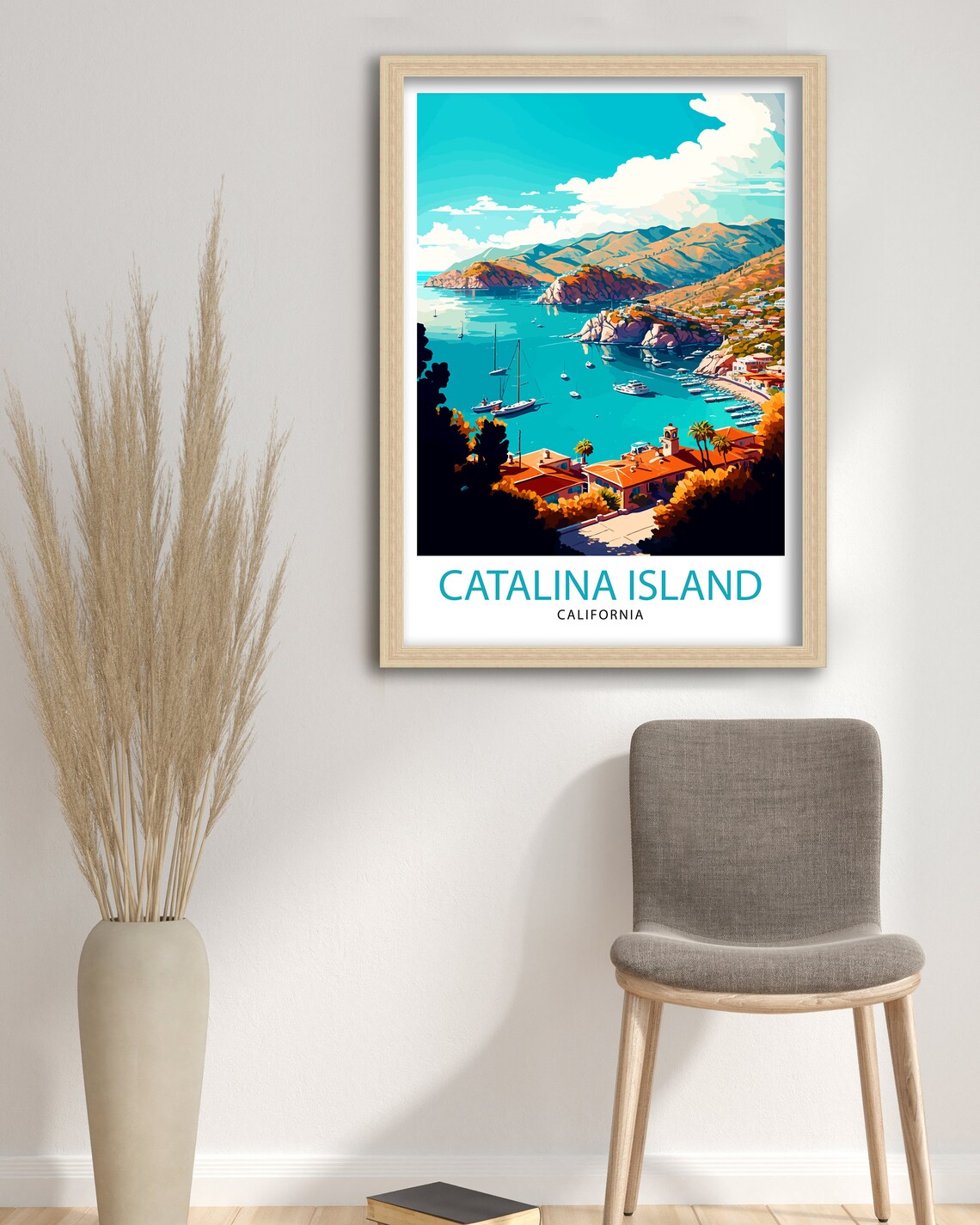 Catalina Island California Travel Poster, Travel Print - Image 3