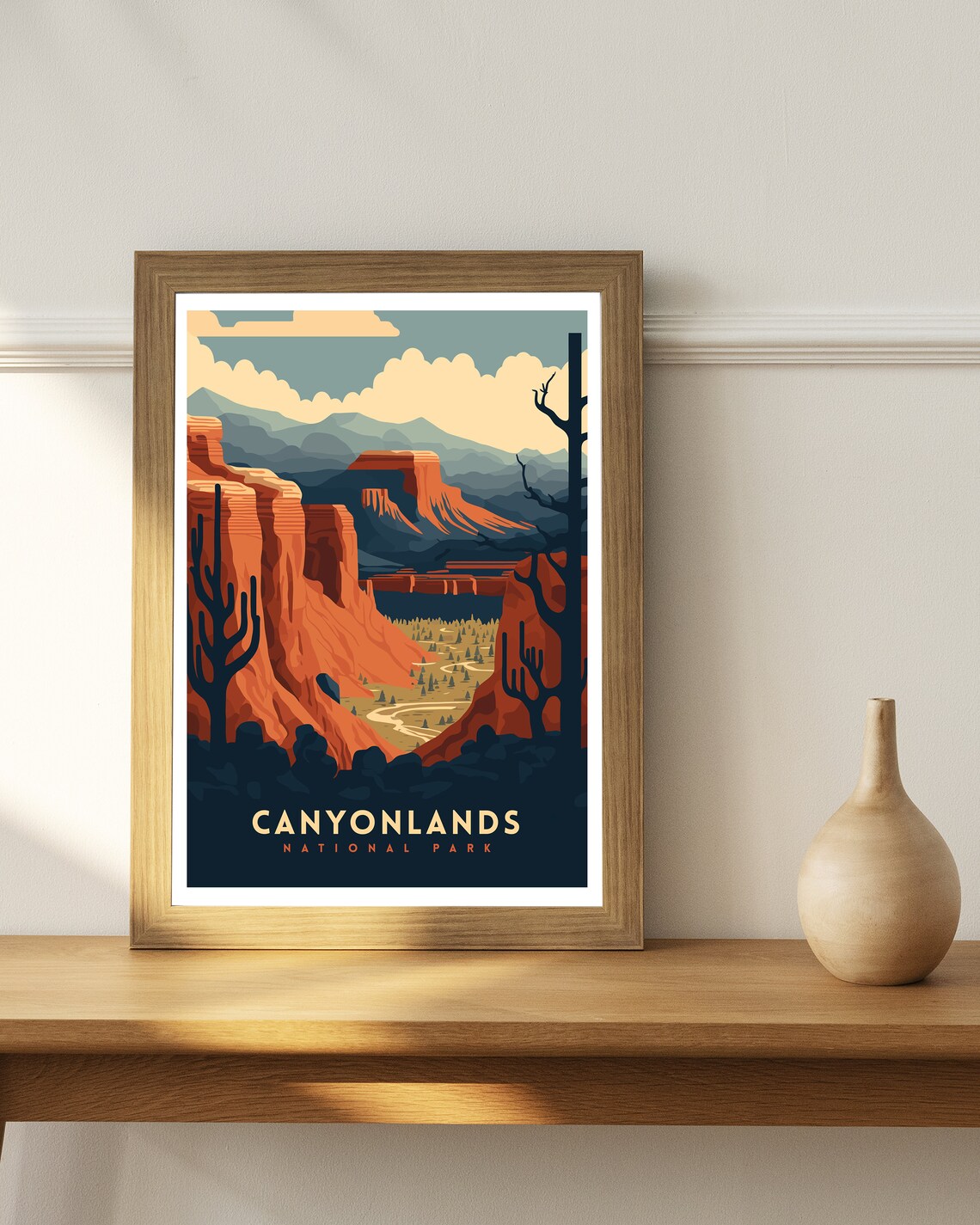 Canyonlands National Park Utah Red Rock Desert Retro Travel Poster - Image 3