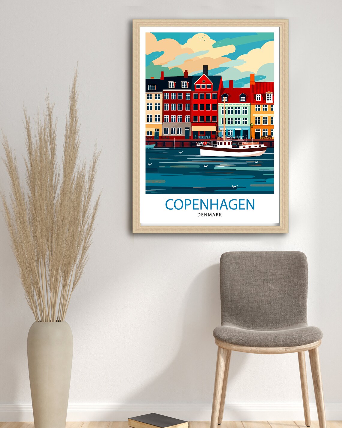 Copenhagen Denmark Nyhavn Colorful Houses Harbour City Poster - Image 2