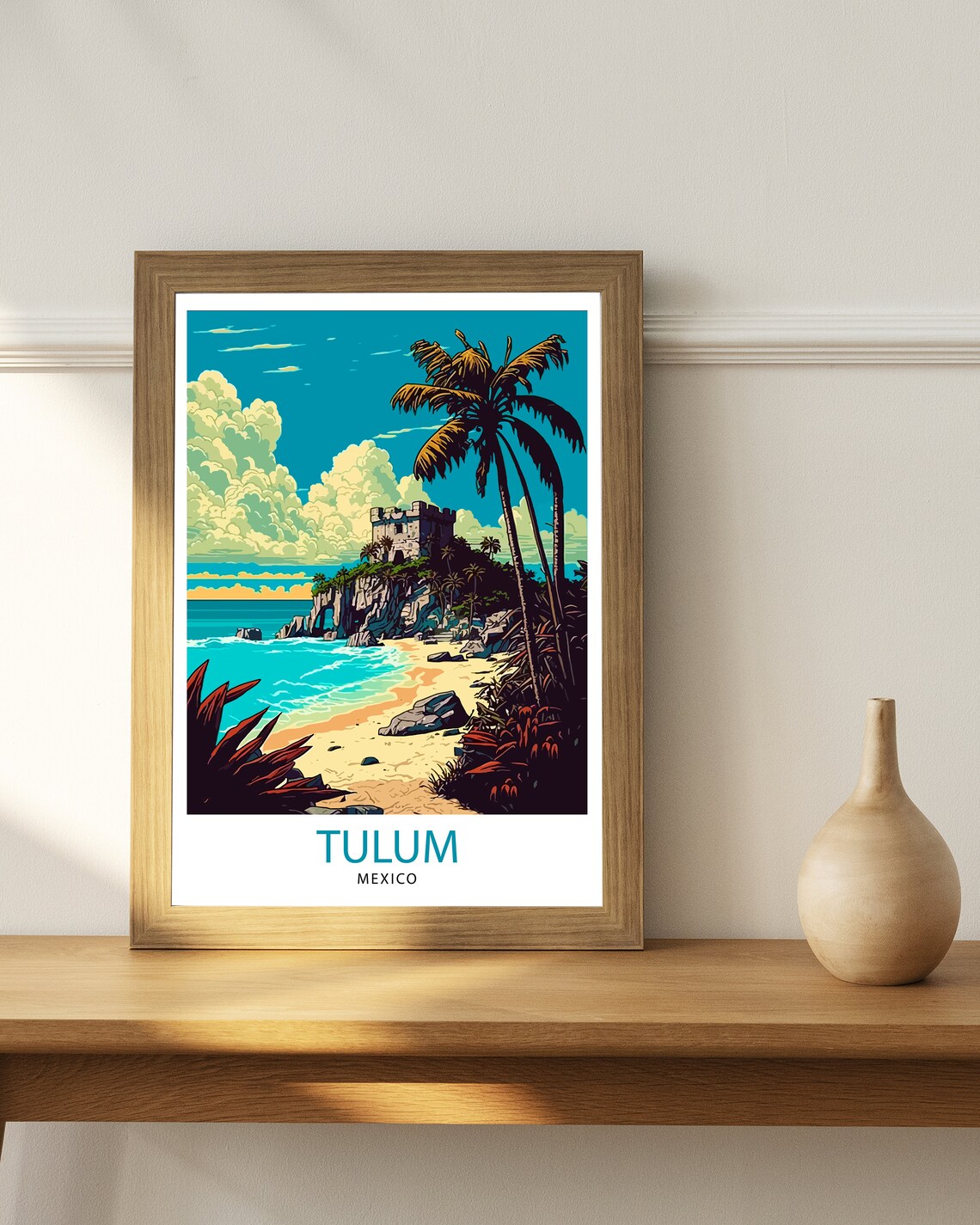 Tulum Mexico Travel Poster, Latin America Decor - Image 2