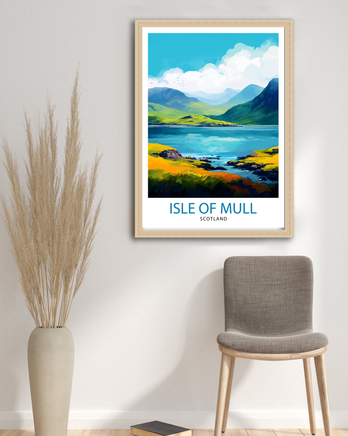 Isle of Mull Scotland Lochside Hills Golden Shore Travel Poster - Image 3
