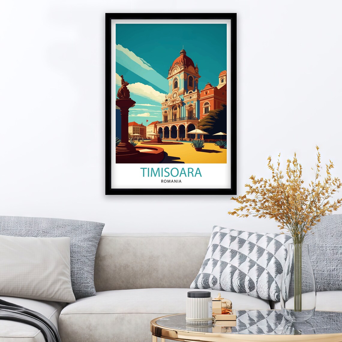 Timioara Romania Travel Poster, Europe Wall Decor - Image 2