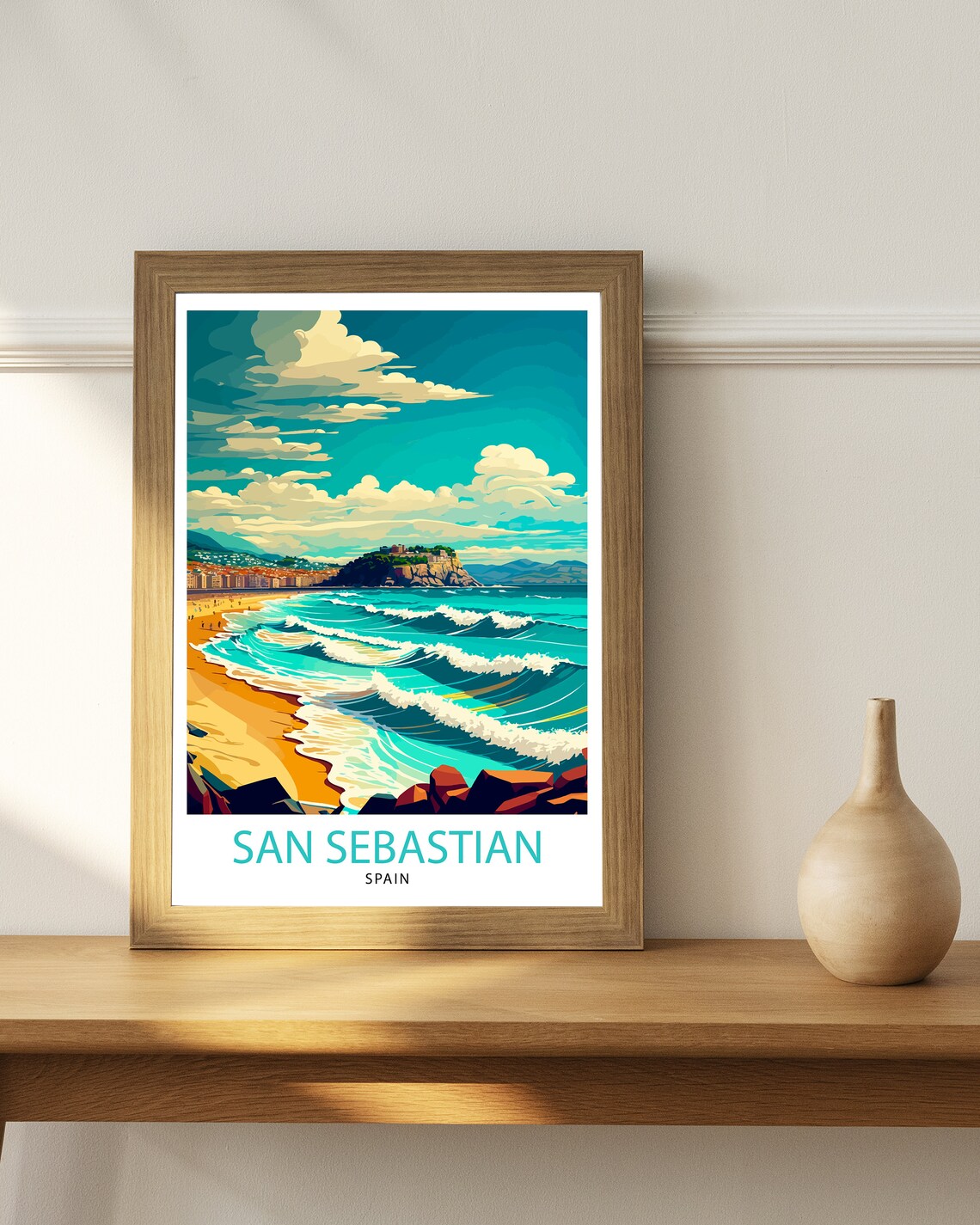 San Sebastian Travel Print Spain Home Decor Poster - Image 3