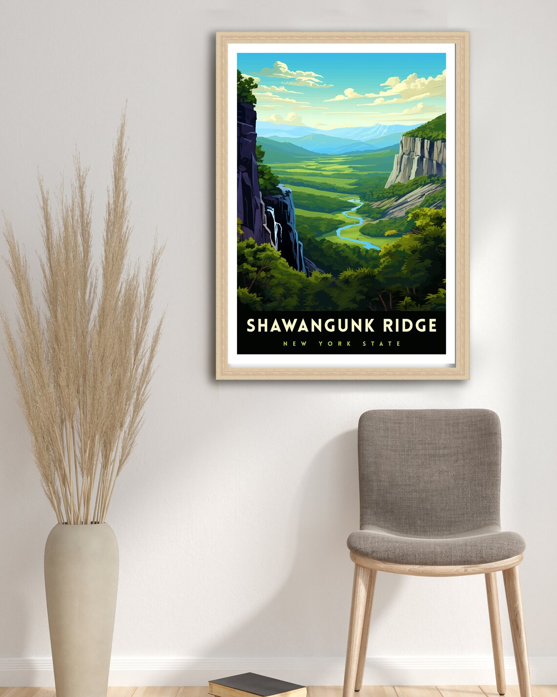 Shawangunk Ridge Travel Poster, New York Landscape - Image 3