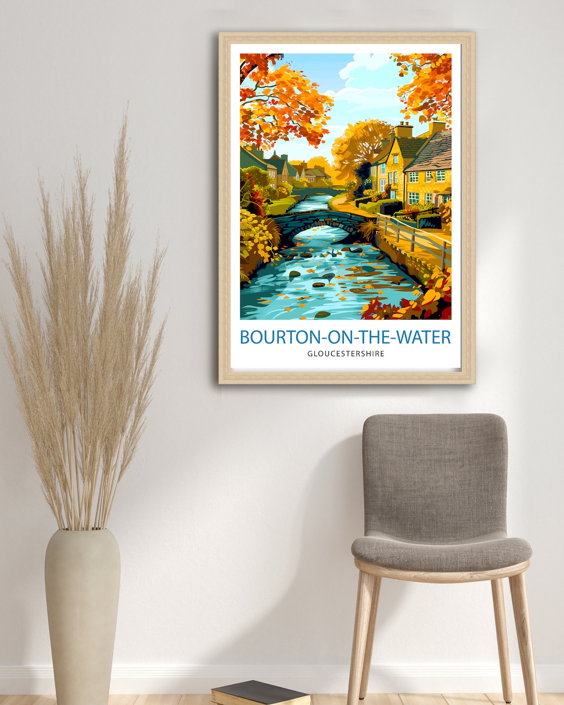 Bourton On Water Cotswolds Travel Poster, Illustration - Image 2