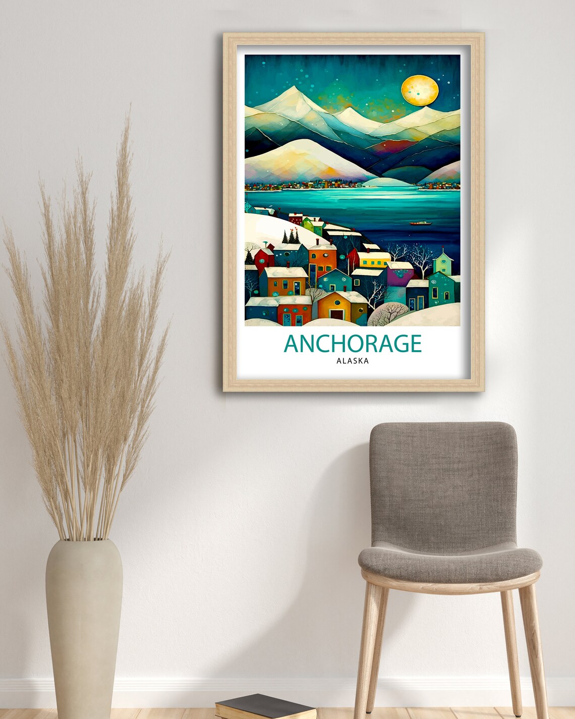 Anchorage Alaska Travel Poster, Wall Decor Art Print - Image 3