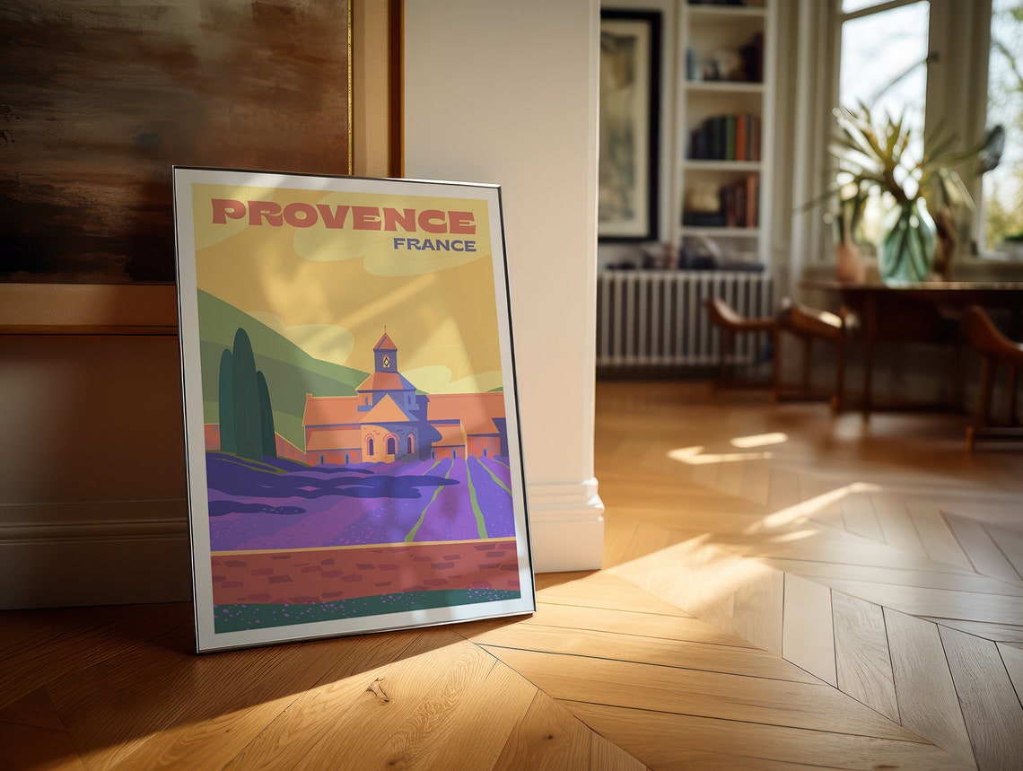 Provence France Travel Poster Provence France Gallery Wall Art Provence Dorm Wall Art Provence Print Travel Print Art - Image 5