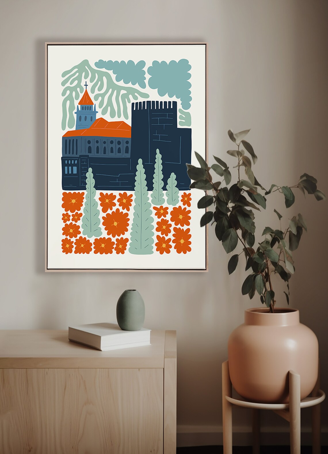 Alhambra Granada Spain Abstract Travel Poster - Image 5