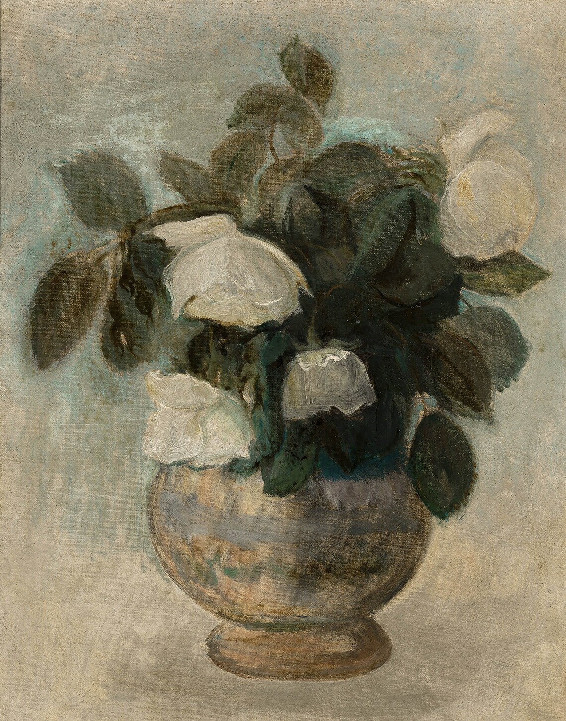 Vintage Roses Still Life, Traditional Decor Art Print - Image 4