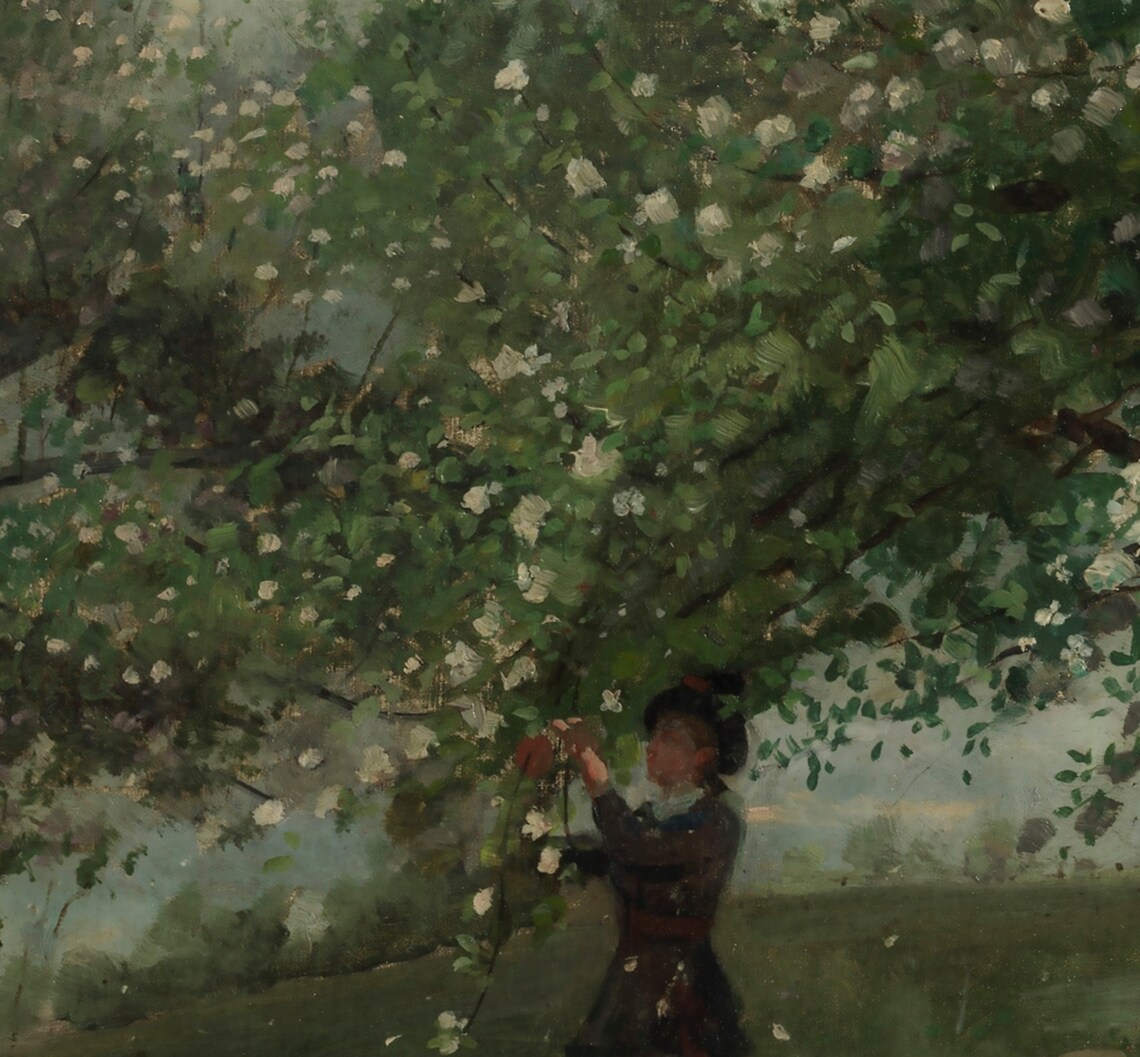 Spring Landscape - Vintage Farmhouse Art - Image 3
