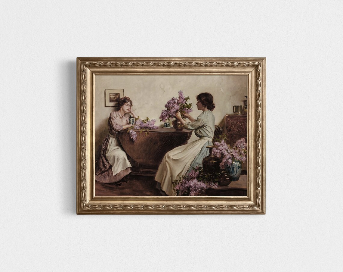 Vintage Victorian Portrait Florist Art Print - Image 4