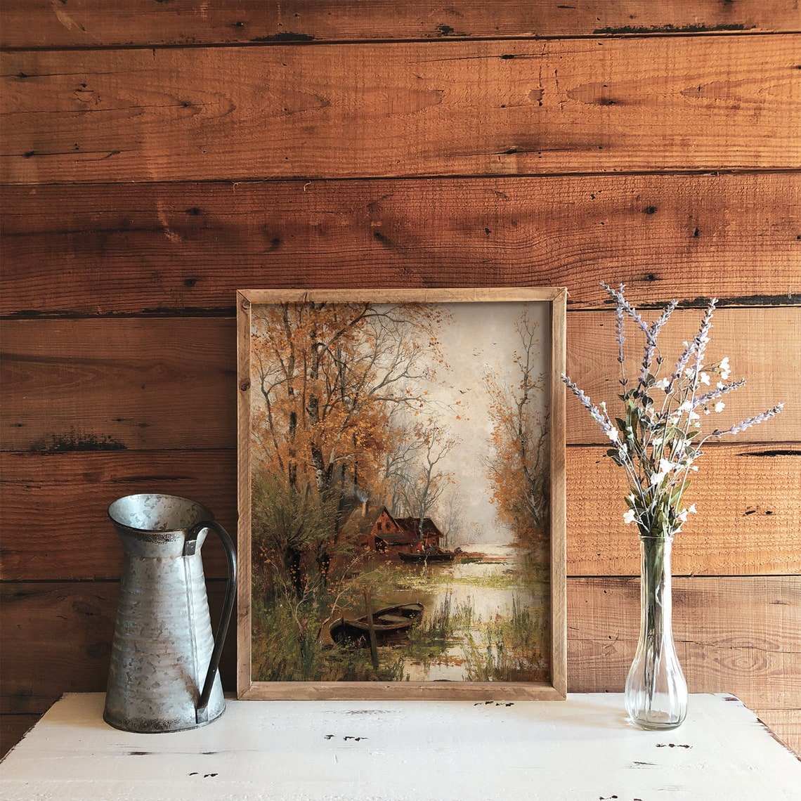Fall Landscape Painting, Vintage Autumn Decor Art Print - Image 2