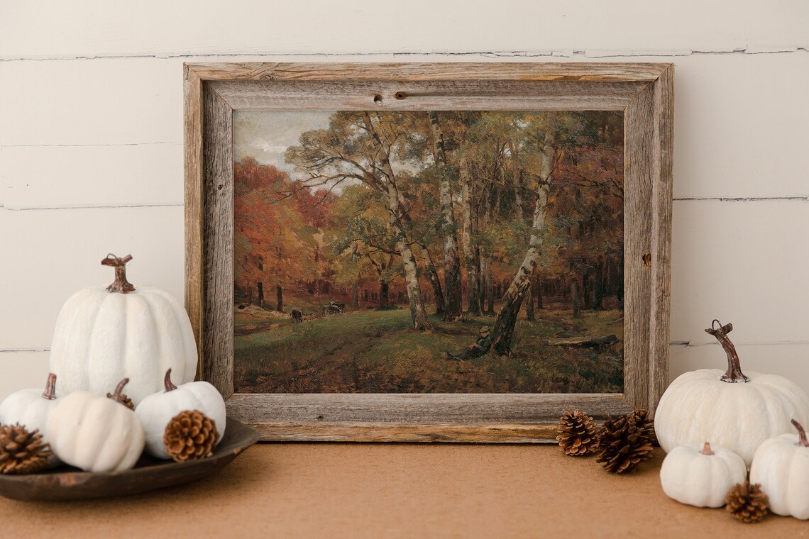 Fall Landscape - Vintage Autumn Trees - Image 4