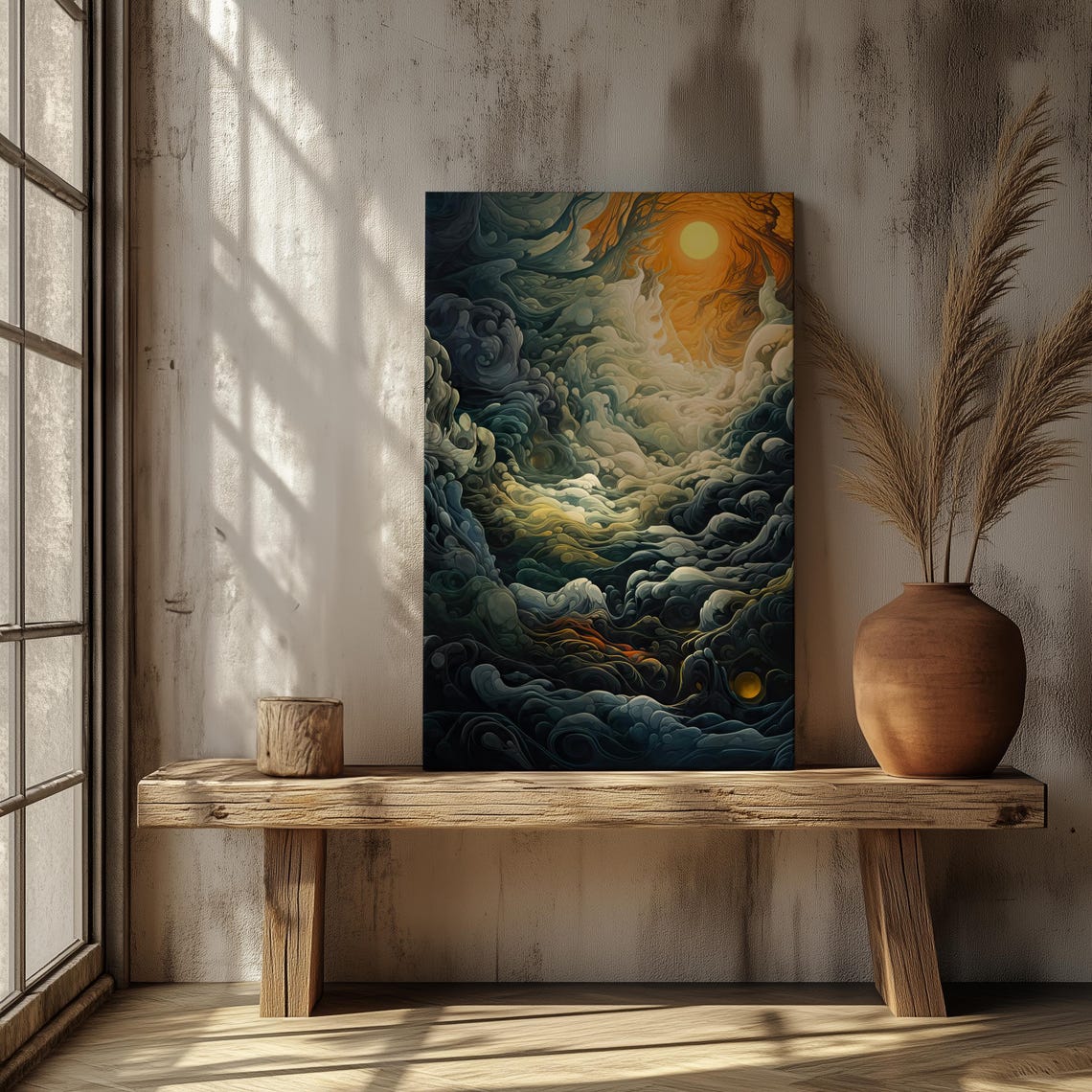 Celestial Convergence Surreal Art Print - Image 7
