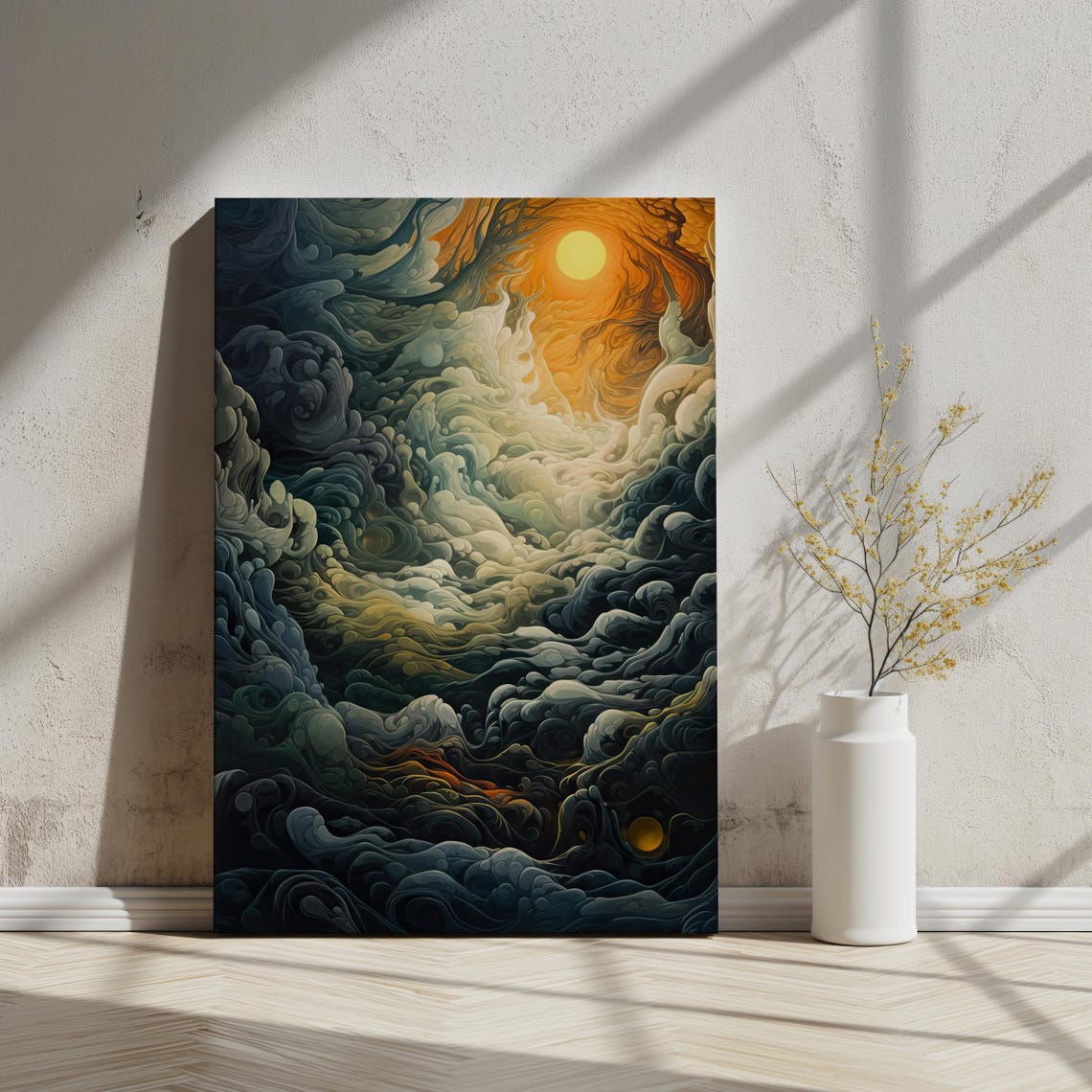 Celestial Convergence Surreal Art Print
