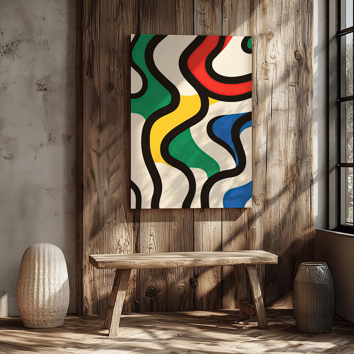 Colorwave Motion Bold Abstract Waves, Modern Art - Image 6