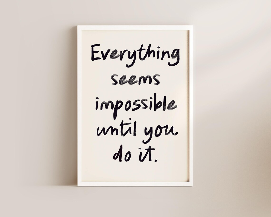 Motivational Quote Art Print, Positive Affirmation - Image 2