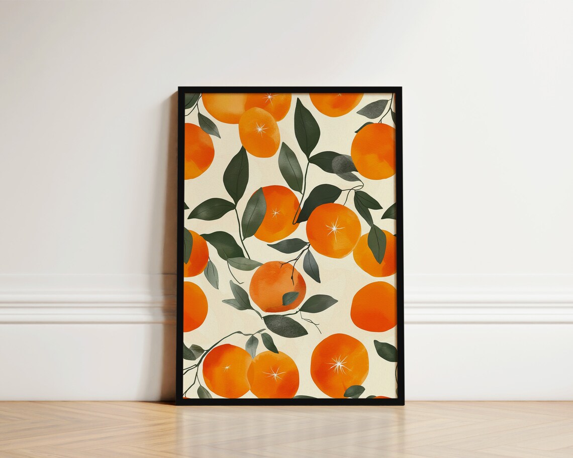 Mid Century Fruit Kitchen Art Print, Spain Print
