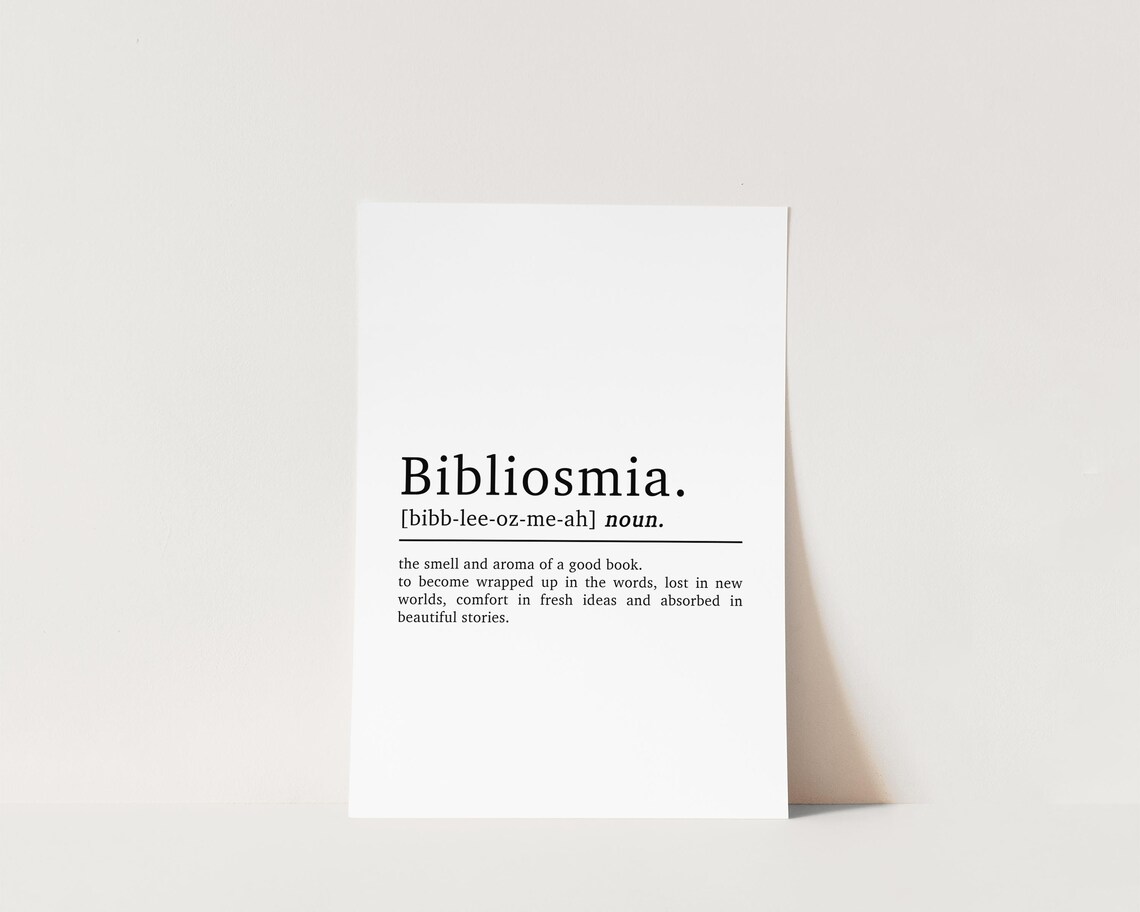 Bibliosmia Definition Art Print for Book Lovers - Image 3