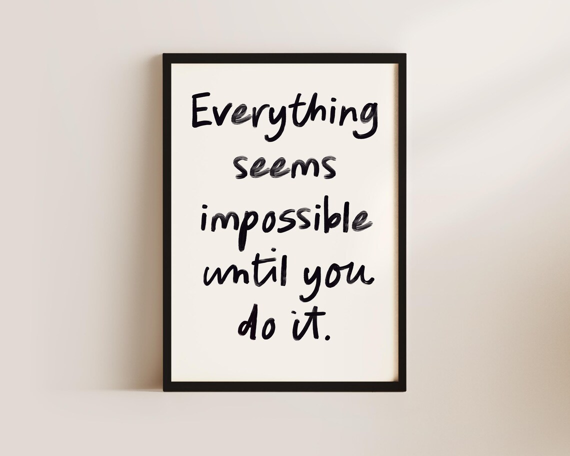 Motivational Quote Art Print, Positive Affirmation - Image 3