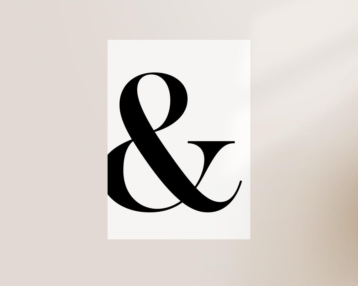 Ampersand Art Print, Office and Living Room Decor - Image 3