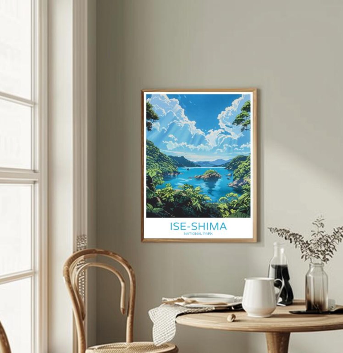 Ise-Shima National Park Japan Scenic Coastal Bay Island View Poster - Image 2