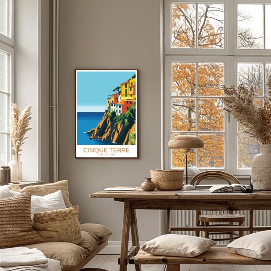 Cinque Terre National Park Cliffside Village Sea Travel Poster - Image 4