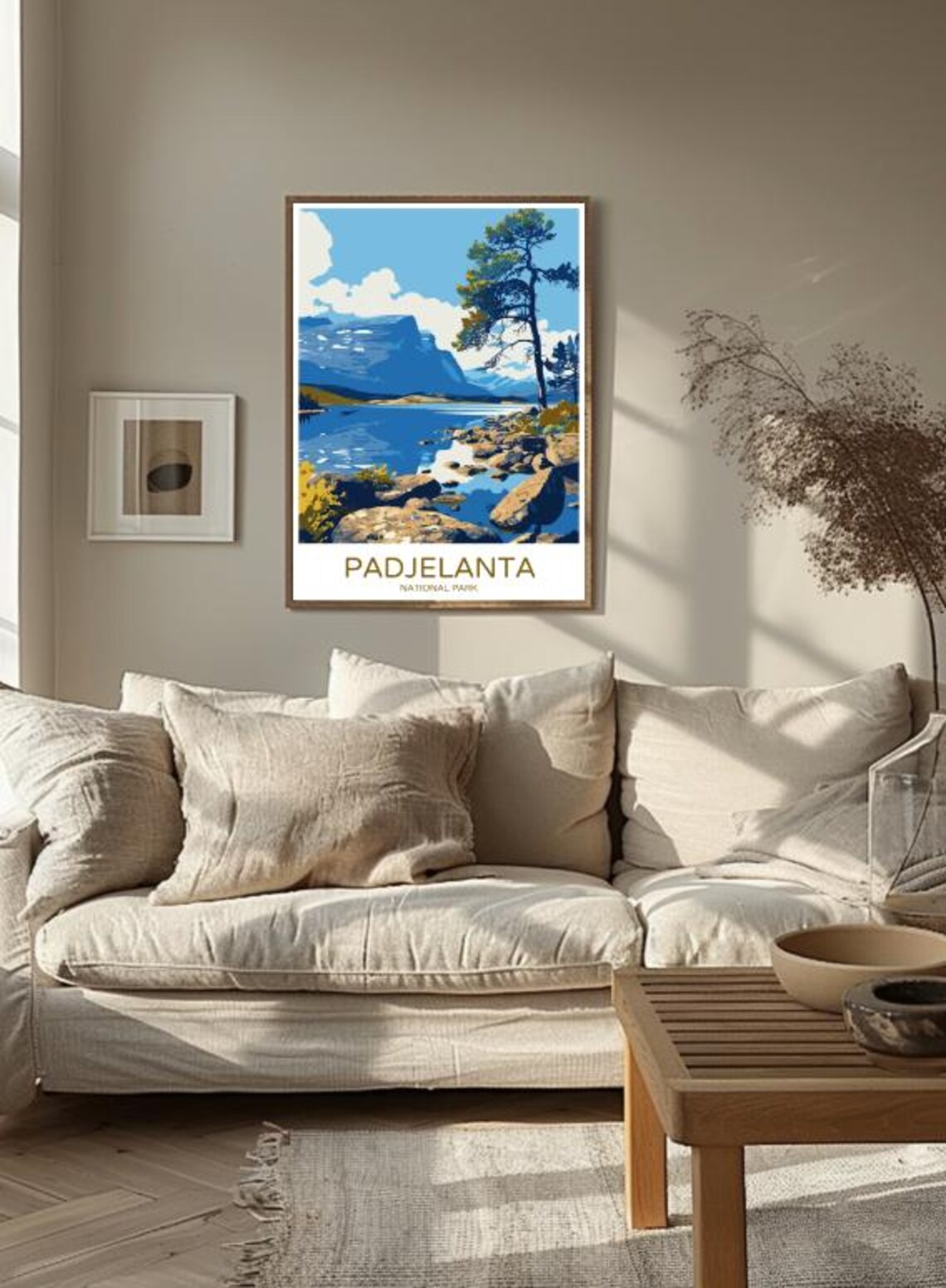 Padjelanta National Park Lake Pine Colorful Sweden Travel Poster - Image 3