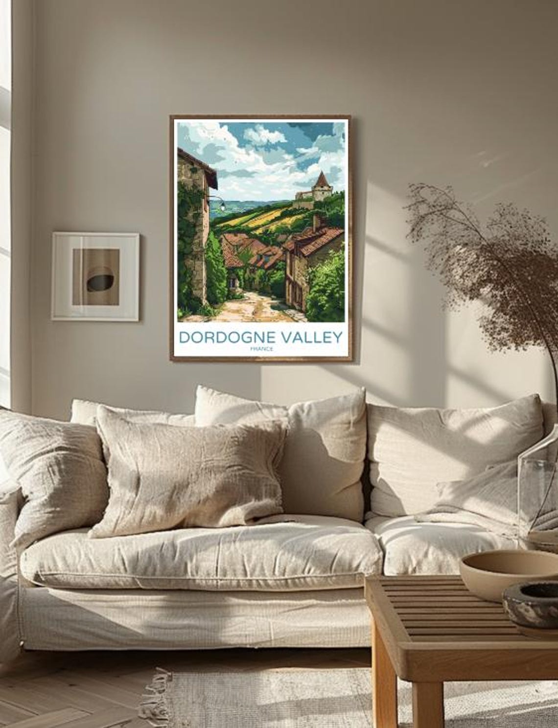 Dordogne Valley Travel Poster Picturesque Countryside Wall Art Of Castles Rivers France Travel Print Home Decor Artwork Gift - Image 3