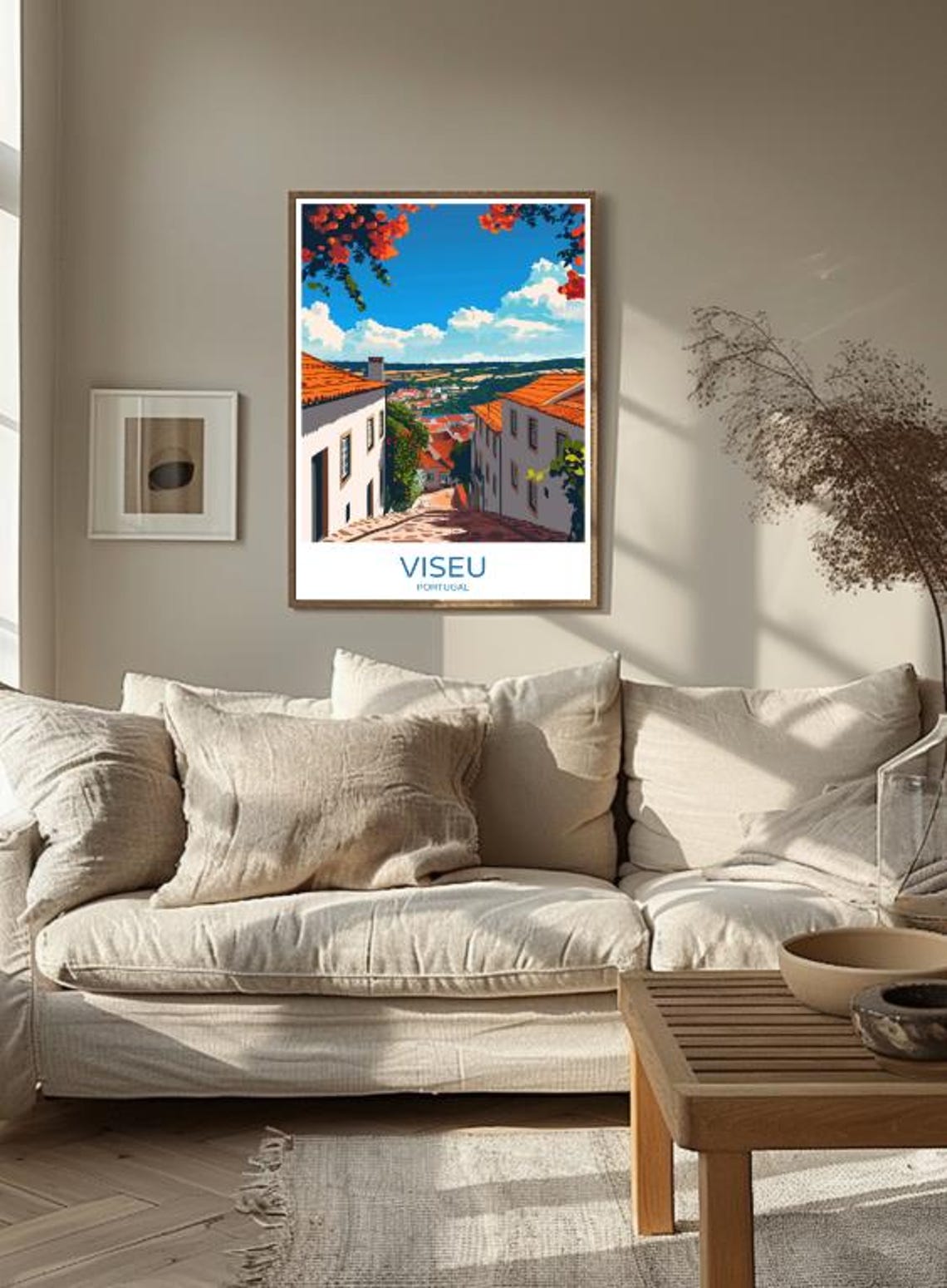 Viseu Portugal Travel Poster Charming Wall Art Of Historic Town Center Viseu Print Portuguese Decor Cultural Artwork - Image 2